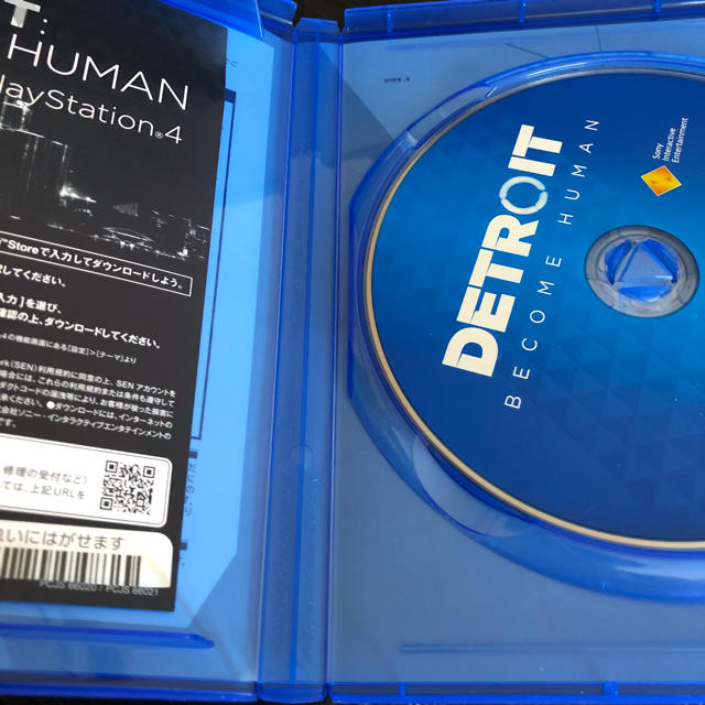 PlayStation4(プレイステーション4)の【PS4】DETROIT BECOME HUMAN【美品・コード有】 エンタメ/ホビーのゲームソフト/ゲーム機本体(家庭用ゲームソフト)の商品写真