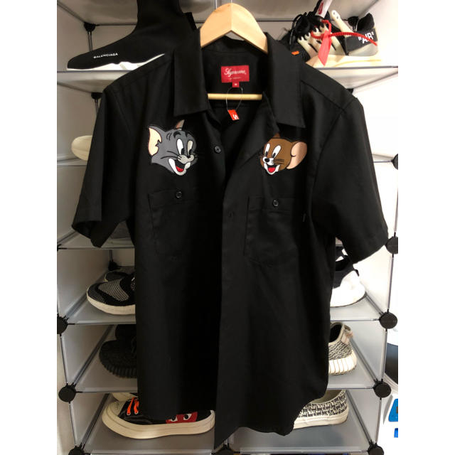 Supreme(シュプリーム)のタグ 、納品書付きM Supreme tom&jerry work shirt  メンズのトップス(シャツ)の商品写真