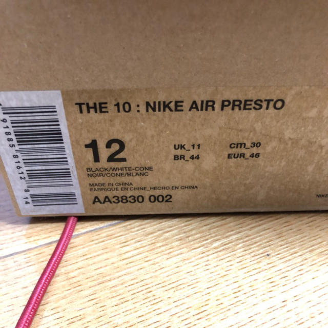 NIKE(ナイキ)のNIKE OFF-WHITE AIR PRESTO メンズの靴/シューズ(スニーカー)の商品写真