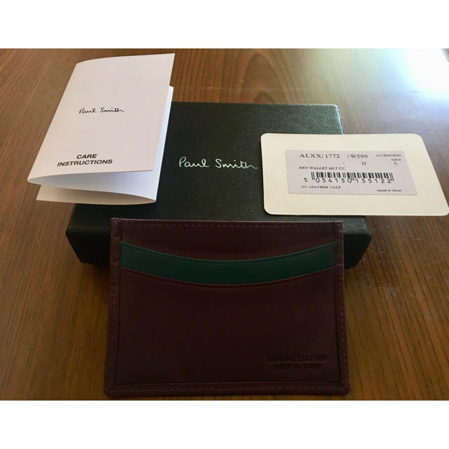 Paul Smith(ポールスミス)の新品ポールスミス カードケース 赤紫色 Paul Smith メンズのファッション小物(名刺入れ/定期入れ)の商品写真