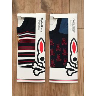 ラルフローレン(Ralph Lauren)の新品 psycho bunny 靴下 スニーカーソックス 2足セット(ソックス)