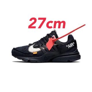 オフホワイト(OFF-WHITE)の27cm ナイキ エアプレスト off-white the 10(スニーカー)