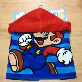 マリオ フード付き タオル(タオル)