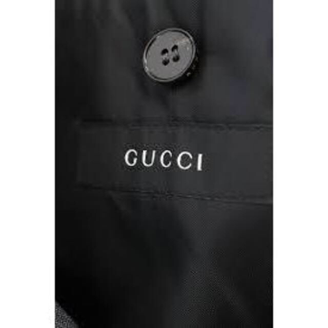 【日本限定モデル】 Gucci - ☆GUCCIシングルブラックストライプスーツ３B セットアップ