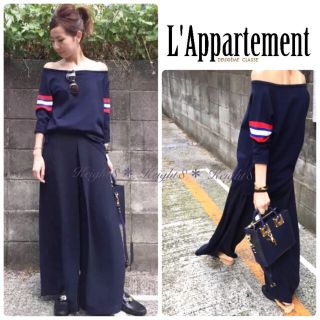 アパルトモンドゥーズィエムクラス(L'Appartement DEUXIEME CLASSE)の新品 アパルトモン ◆ LINE OFFSHOULDER プルオーバー(カットソー(長袖/七分))