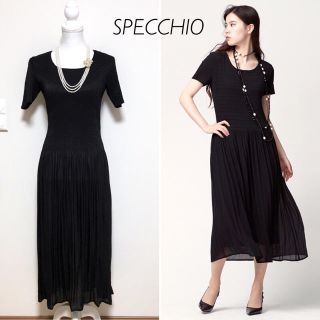 スペッチオ(SPECCHIO)の【試着のみ】SPECCHIO マジョリカプリーツ ロングワンピース(ロングワンピース/マキシワンピース)