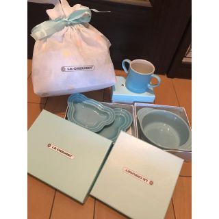 ルクルーゼ(LE CREUSET)の新品未使用★ LE CREUSET ル・クルーゼ ベビー食器 (離乳食器セット)