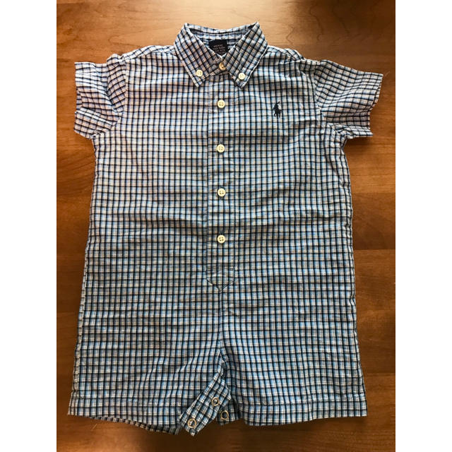 Ralph Lauren(ラルフローレン)のラルフローレン  シャツロンパース 12m  キッズ/ベビー/マタニティのベビー服(~85cm)(ロンパース)の商品写真