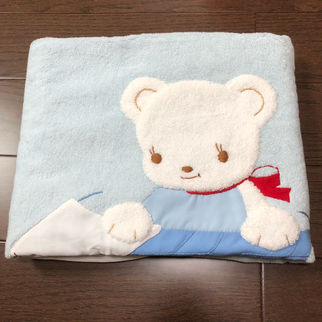 familiar(ファミリア)の専用 【新品】ファミリア タオルケット ブルー 75×95cm キッズ/ベビー/マタニティの寝具/家具(タオルケット)の商品写真