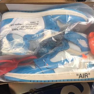 ナイキ(NIKE)の Nike off white air jordan1 UNC 26cm(スニーカー)