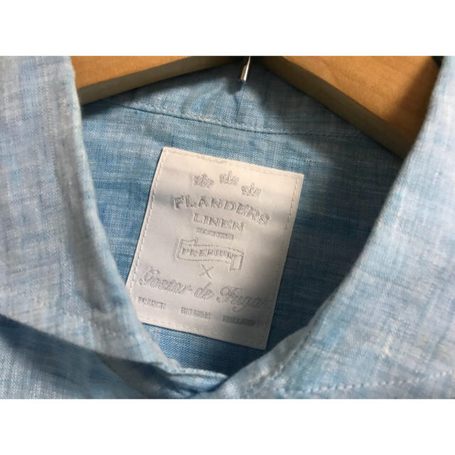 FUGA(フーガ)のゴスタール ジ フーガ FUGA シャツ 長袖 麻 リネン 水色 ブルー 44 メンズのトップス(シャツ)の商品写真