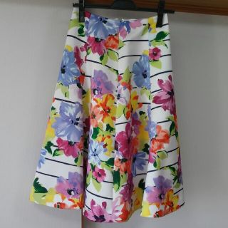 チェスティ(Chesty)の☆chesty Flower Border Skirt(ひざ丈スカート)