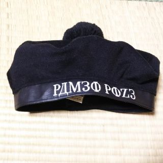 パメオポーズ(PAMEO POSE)のPAMEO POSE☆ポンポン付きベレー帽☆黒(ハンチング/ベレー帽)