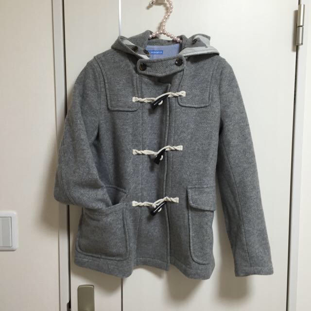 ショートダッフル♡グレー♡美品 レディースのジャケット/アウター(ダッフルコート)の商品写真