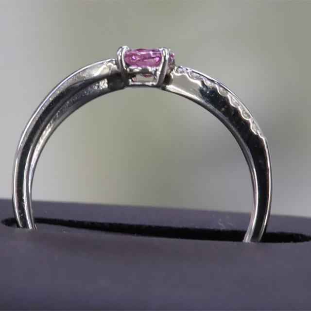 Pt900 ピンクサファイアリング レディースのアクセサリー(リング(指輪))の商品写真