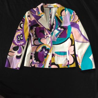 エミリオプッチ(EMILIO PUCCI)のPUCCI ジャケット 40 綿  新同(テーラードジャケット)