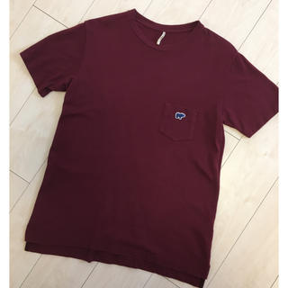 サイ(Scye)のSCYE BASIC 鹿の子ポケットTシャツ 40 バーガンディ(Tシャツ/カットソー(半袖/袖なし))