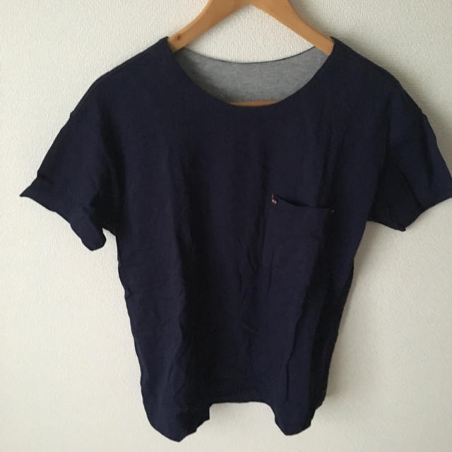 SIMPLE LIFE(シンプルライフ)のsimpl life シンプルライフ 紺 Tシャツ レディースのトップス(Tシャツ(半袖/袖なし))の商品写真