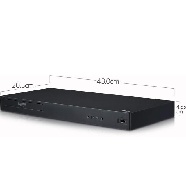 LG Electronics(エルジーエレクトロニクス)のＬＧ ４Ｋ  Blu-ray player UBK90 スマホ/家電/カメラのテレビ/映像機器(ブルーレイプレイヤー)の商品写真