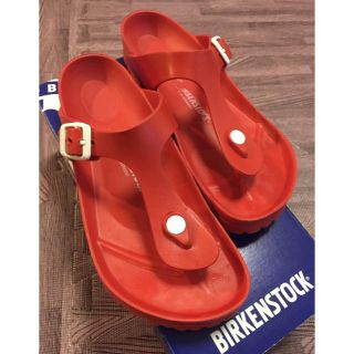 ビルケンシュトック(BIRKENSTOCK)のビルケンシュトック／Gizeh（ギゼ）／レッド(サンダル)