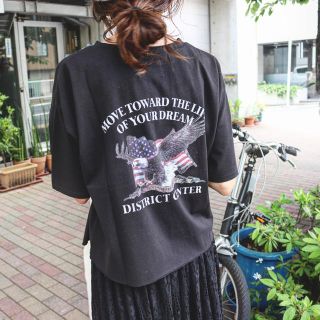 アングリッド(Ungrid)のバックプリントイーグルTee(Tシャツ(半袖/袖なし))