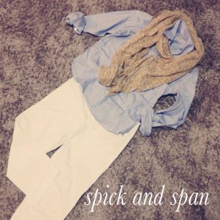 スピックアンドスパン(Spick & Span)のSALE！スピック＆スパン綿シャツ(シャツ/ブラウス(長袖/七分))