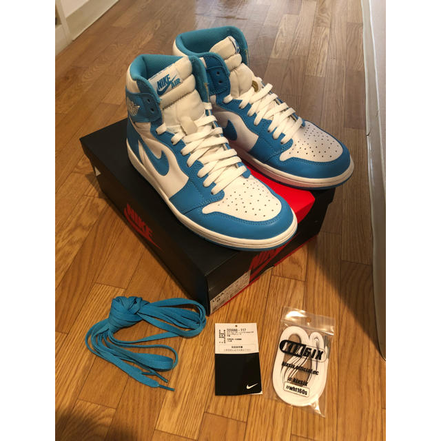 美品 NIKE aj1 unc ノースカロライナ 27cm kixsix