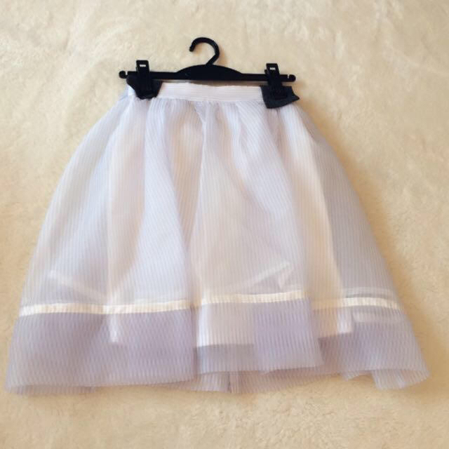 SNIDEL(スナイデル)のsnidelオーガンバックリボンスカート レディースのスカート(ミニスカート)の商品写真