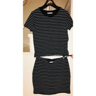 ザラ(ZARA)のZara Trafaluc ザラ トラファルック ブラックボーダー セットアップ(セット/コーデ)