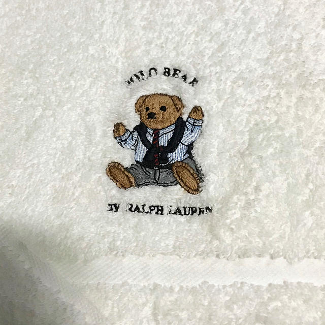 POLO RALPH LAUREN(ポロラルフローレン)の★新品 ラルフローレン ポロベア タオルケット&タオル★ インテリア/住まい/日用品の日用品/生活雑貨/旅行(タオル/バス用品)の商品写真