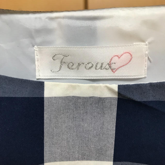 Feroux(フェルゥ)のFeroux ギンガムチェックワンピース レディースのワンピース(ひざ丈ワンピース)の商品写真