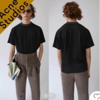 アクネ(ACNE)のacne studios ネックロゴT(Tシャツ/カットソー(半袖/袖なし))