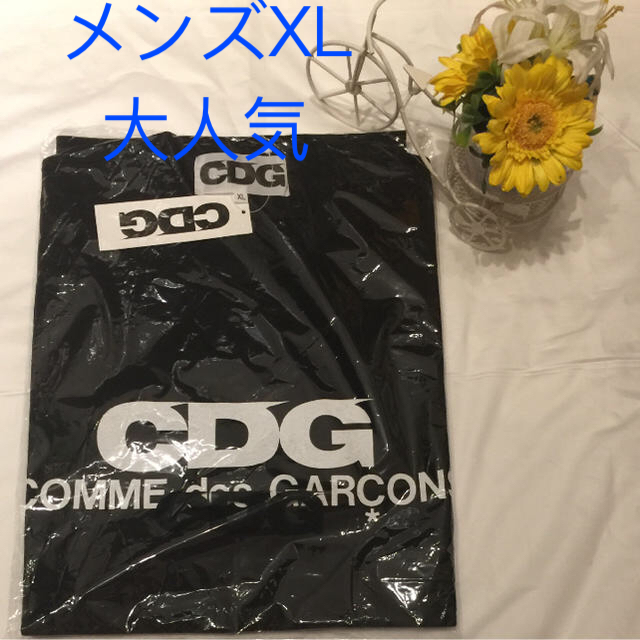 COMME des GARCONS(コムデギャルソン)のメンズXL半袖Tシャツ•新品•送料込•CDGロゴコムデギャルソン メンズのトップス(Tシャツ/カットソー(半袖/袖なし))の商品写真