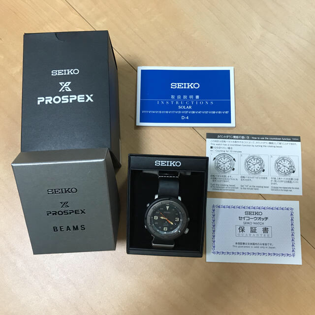 BEAMS(ビームス)のBEAMS X SEIKO PROSPEX ソーラー時計 メンズの時計(腕時計(アナログ))の商品写真