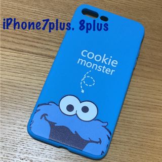 セサミストリート(SESAME STREET)のクッキーモンスター  iPhone7plus. 8plusケース(iPhoneケース)