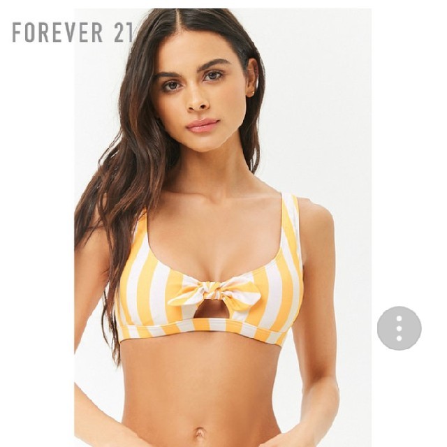 FOREVER 21(フォーエバートゥエンティーワン)のボーダービキニトップ レディースの水着/浴衣(水着)の商品写真