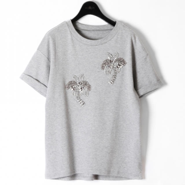 GRACE CONTINENTAL(グレースコンチネンタル)の新品タグ付♡グレースコンチネンタル♡パーム刺繍Tシャツ レディースのトップス(Tシャツ(半袖/袖なし))の商品写真
