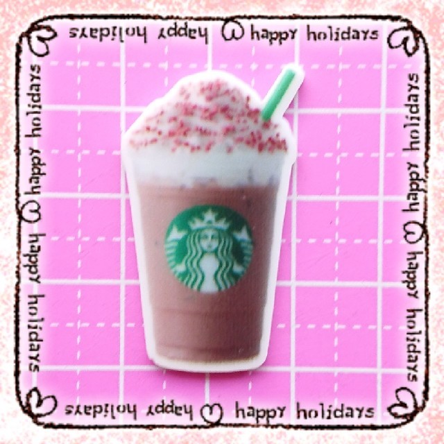 Starbucks Coffee(スターバックスコーヒー)のダーク モカ チップ クリーム フラペチーノ★プラパーツ 30枚  ハンドメイドの素材/材料(各種パーツ)の商品写真