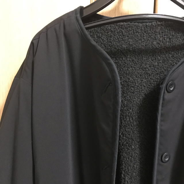 KBF(ケービーエフ)の値下 CLANE HOMME BOA JACKET "BLACK" メンズのジャケット/アウター(ブルゾン)の商品写真