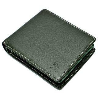 アーノルドパーマー(Arnold Palmer)のアーノルドパーマー 財布 メンズ 二つ折り グリーン 緑色 鹿革 牛革(折り財布)