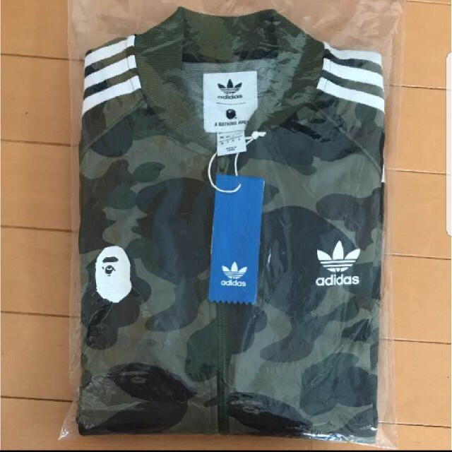 希少BAPE adidasコラボジャージ上Lカモフラエイプ  アディダス