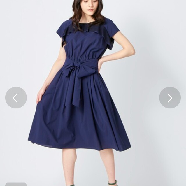 LANVIN en Bleu(ランバンオンブルー)のランバンオンブルー ワンピース ネイビー レディースのワンピース(ひざ丈ワンピース)の商品写真