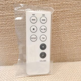 ムジルシリョウヒン(MUJI (無印良品))の無印良品 壁掛けCDプレイヤー リモコン(ポータブルプレーヤー)