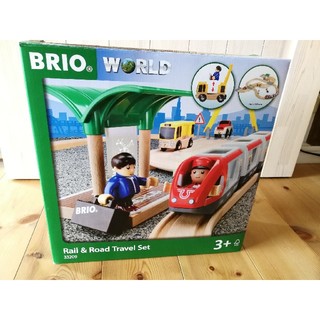 ブリオ(BRIO)のBRIO レール＆ロードトラベルセット(電車のおもちゃ/車)