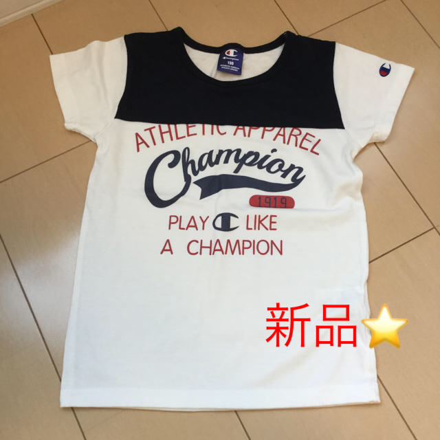 Champion(チャンピオン)のTシャツ⭐️新品⭐️チャンピオン キッズ/ベビー/マタニティのキッズ服女の子用(90cm~)(Tシャツ/カットソー)の商品写真