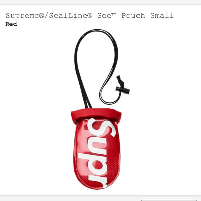 Supreme(シュプリーム)のSupreme SealLine See Pouch Small Red メンズのファッション小物(コインケース/小銭入れ)の商品写真