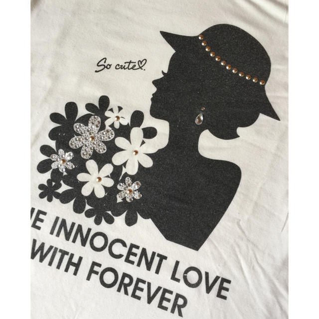 INGNI(イング)のラインストーン付き💎モノトーンTシャツ✨ レディースのトップス(Tシャツ(半袖/袖なし))の商品写真