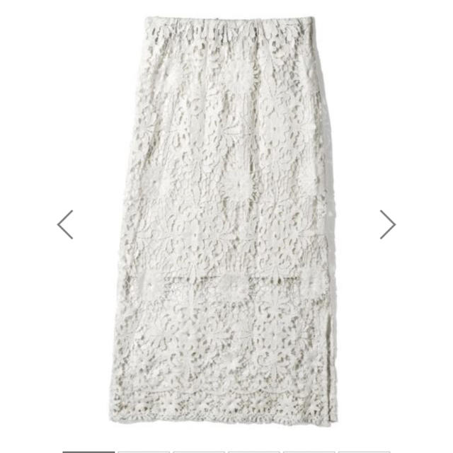 GRL(グレイル)のGRL フラワーレースタイトスカート♡ホワイト レディースのスカート(その他)の商品写真