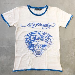 エドハーディー(Ed Hardy)の※限定セール【未使用】Ed Hardy スプレープリントTシャツ タイガー 希少(Tシャツ/カットソー(半袖/袖なし))