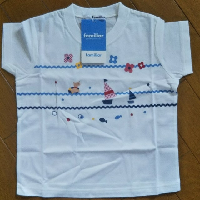 familiar(ファミリア)の新品・タグつき   ファミリアTシャツ キッズ/ベビー/マタニティのキッズ服女の子用(90cm~)(Tシャツ/カットソー)の商品写真